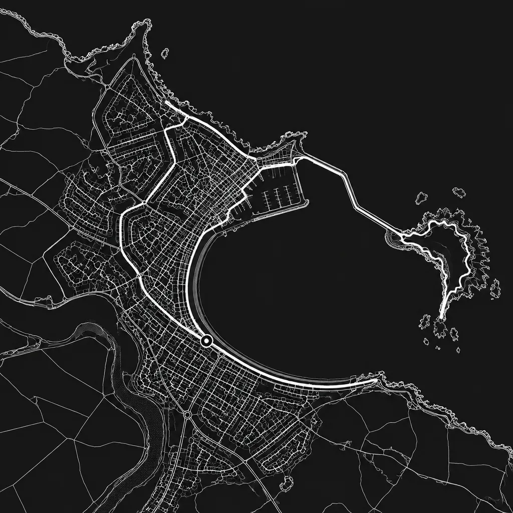 This Monday's route along the coast